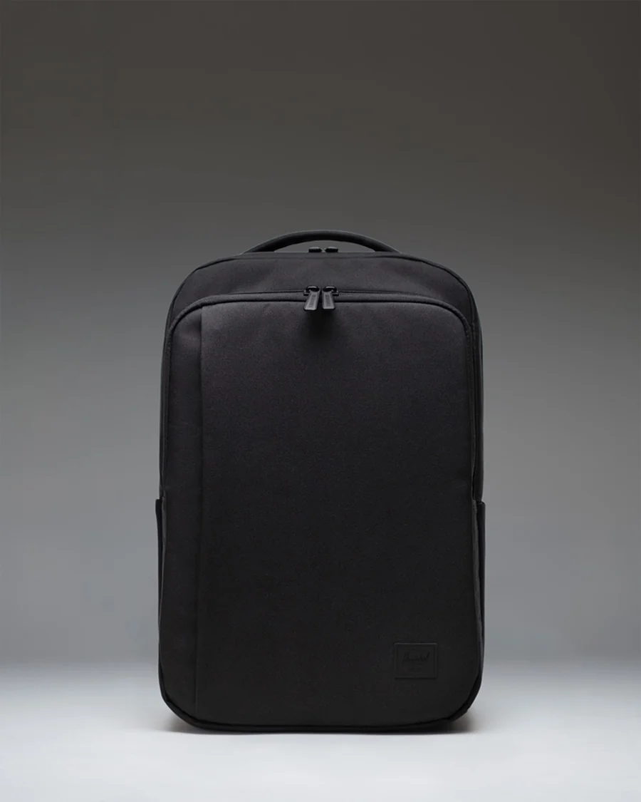 Black Minimal Backpack in Black