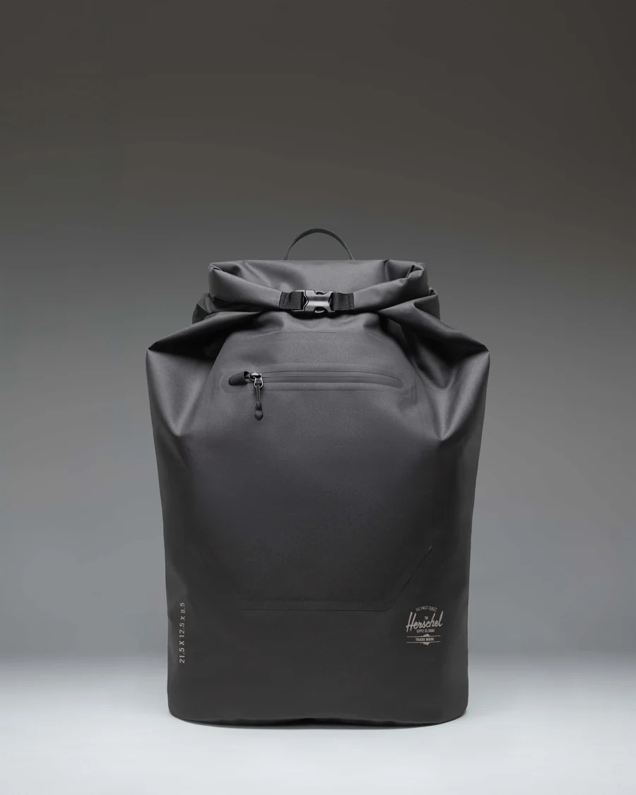 Charcoal Roll-Top Backpack in Charcoal