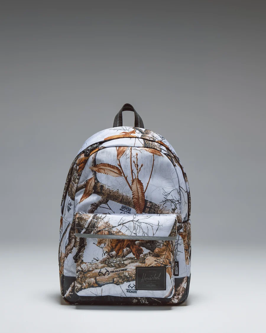 Winter Camo Backpack in White / Grey camo