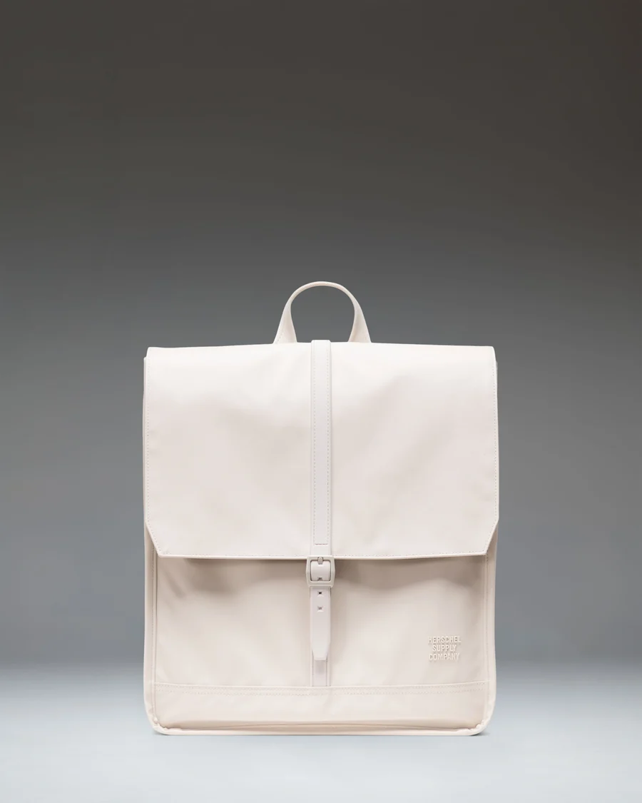 Cream Flap Backpack in Off-white