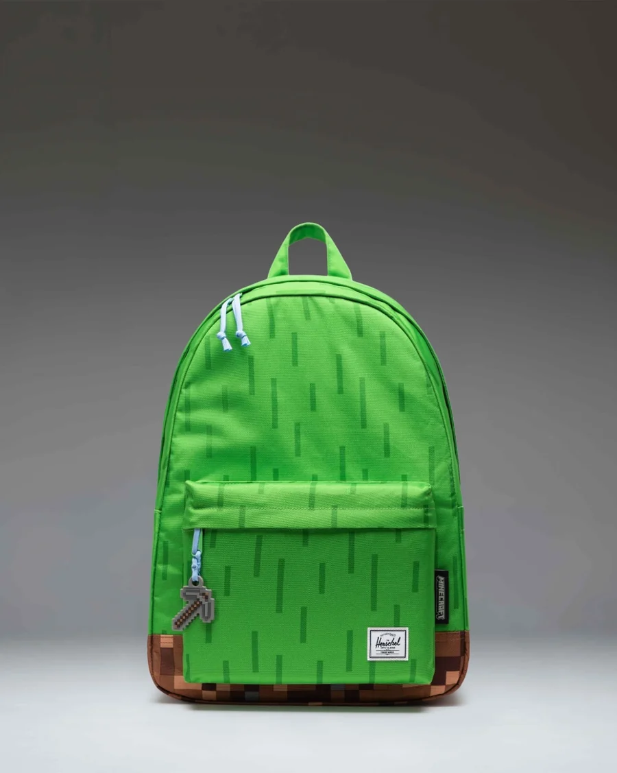 Green Pixel Backpack in Green / Brown