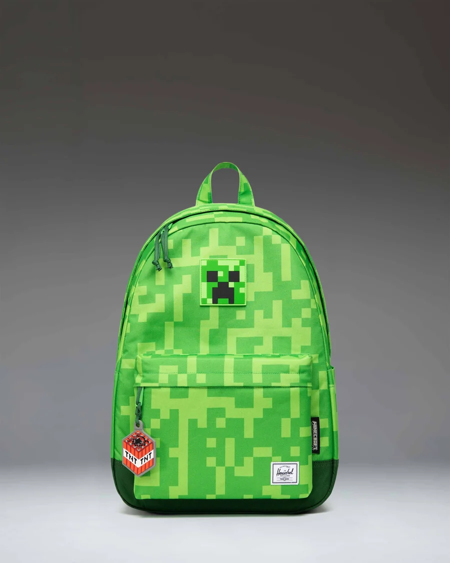 Lime Pixel Backpack in Lime / Forest green